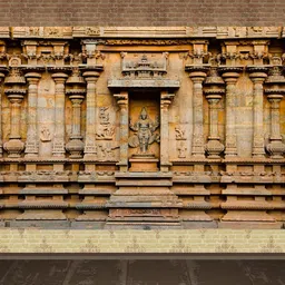 coolistic Hindu Temple Carved Walls Backdrop Thanjavur Ancient Old Brihadishvara Temple image 5