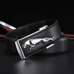 darkleatheris Men Casual, Evening, Party, Formal Black Artificial Leather Belt image 3