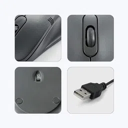 ZEBRONICS ZEB-POWER + Wired Ambidextrous OpticalGaming Mouse image 3