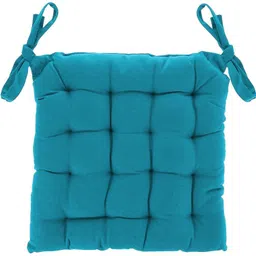 angel mommy Microfibre Chair Pad Pack of 4 Solid Square Chairpad image 3