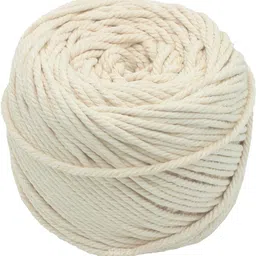 4MM ( 100 Meters ) Macrame Thread with 1 Wooden Ring & 4 Wooden Beads for Macrame DIY and other Craft Projects.-image-44