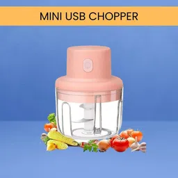 Mini Rechargeable Chopper, Electric Chopper for Onion, Garlic and VegetableC276 Electric Vegetable & Fruit Chopper-image-56