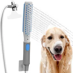 zibuyu 2 in 1 Dog Bathing Shower Head and Grooming Brush for Dogs and Cats with Kit Plain/ Bristle Brushes for Dog & Cat-picture-25