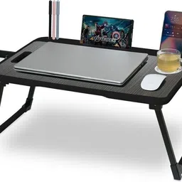 vrtrend Multipurpose Foldable with Cup Holder, Study , Bed Wood Portable Laptop Table-picture-13