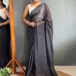 Sidhidata Bandhani Pure Georgette Bandhani Saree image 5