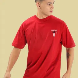 BDSQUARE Men Graphic Printed Round Neck Cotton Oversized T-shirt-picture-20