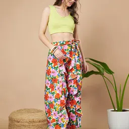 ZWERLON Printed A-Line Maxi Skirt image 5