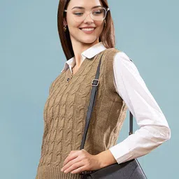 Chemistry Women Woollen Sweater Vest image 2