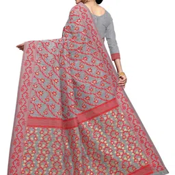 jayant creation Multicoloured Silk Cotton Jamdani Sarees image 2