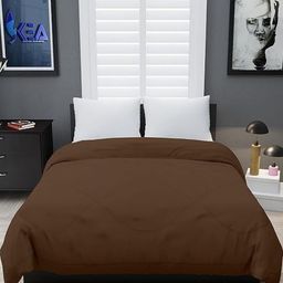 Comfowell Brown Checked 210 GSM Heavy Winter Cotton Double Bed Dohar-picture-7