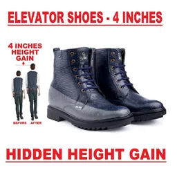 Bxxy Men Hidden Elevator Formal Lace-up Ankle Length Boot image 5