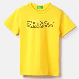 United Colors of Benetton Boys Typography Printed Round Neck Pure Cotton T-Shirt-picture-27