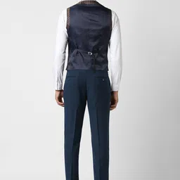 Van Heusen Checked Slim Fit Single Breasted Notched Collar 3-Piece Suit image 5