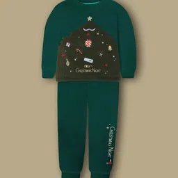 Cherry Crumble Kids Round Neck T-shirt Slip-On Pyjamas Night suit-image-59