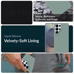 SPRIG Solid Printed Samsung Galaxy S25 Ultra Bumper Case Mobile Accessories image 2