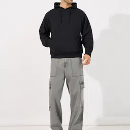 Styli Men Back Minimal Planetary Print Relaxed Hoodie image 4