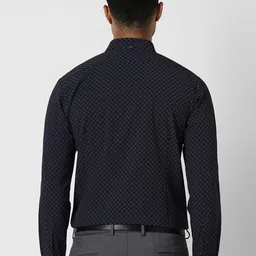 Van Heusen Men Spread Collar Geometric Printed Slim Fit Formal Shirt image 4