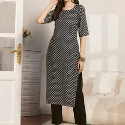 7Threads Women Ethnic Motifs Printed Regular Kurta with Trousers image 3
