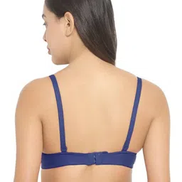 samvar Women Cotton Red,Blue,L-Blue Padded Non-Wired Lingerie Bra Sport wear Gym Crop Tank Top image 2