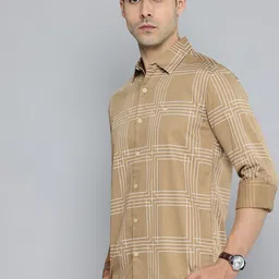 Mufti Pure Cotton Checked Slim Fit Casual Shirt-image-29