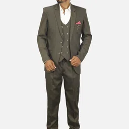 GARGIAN Master Cut Men Single-Breasted Slim-Fit 3-Piece Formal Suit-picture-26