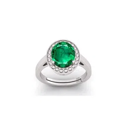 Pranjal Gems 12.25 Ratti 11.62 Carat Emerald Panna Gemstone Studded Finger Ring-picture-30