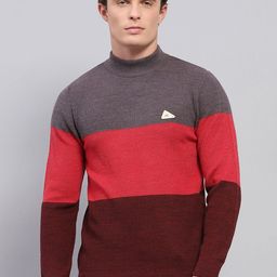 Monte Carlo Men Striped Woollen Pullover-picture-46