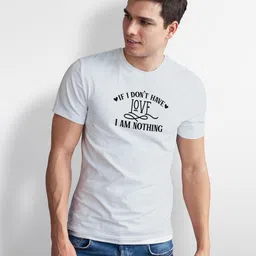 Seekbuylove Men Bio Finish Typography Printed Pure Cotton T-shirt image 5