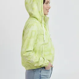 DressBerry Abstract Print Bomber Jacket image 2