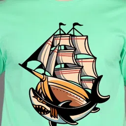 BRAWNY BATTLER Graphic Printed Round Neck Short Sleeves Pure Cotton T-shirt image 4