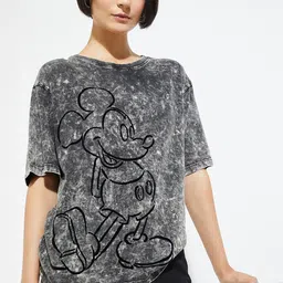 max Women Graphic Printed Round Neck Pure Cotton Relaxed Fit T-shirt-image-53