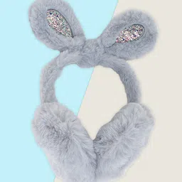 Pantaloons Junior Girls Embellished Rabbit Ear Muffs-image-0