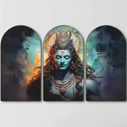 Livin'luxe Multicoloured MDF Religious Wall Paintings-picture-33