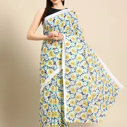 BUTA BUTI Floral Pure Cotton Saree-picture-17