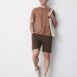 Mast & Harbour Men Self Striped Mid-Rise Shorts image 3