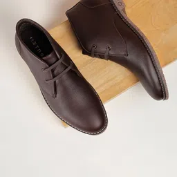 Metro Men Textured Causal Regular Boots-image-83