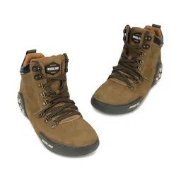 Woodland Men Nubuck Trekking Shoes-image-33