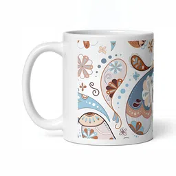 Mr UVD White & Blue Graphic Printed Ceramic Matte Mugs-picture-28