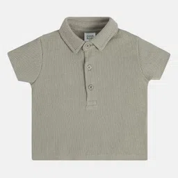 MINI KLUB Boys Striped Henley Neck Applique T-shirt-picture-28