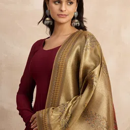 STADO Ethnic Motifs Woven Design Dupatta image 2