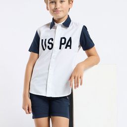 U.S. Polo Assn. Kids Boys Classic Opaque Printed Casual Shirt-picture-40