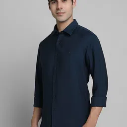 SIMON CARTER LONDON Men Slim Fit Opaque Casual Shirt image 2