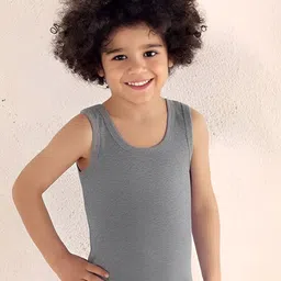 Heelium Boys Pack Of 2 Bamboo Innerwear Vests P2-VEST-7-8-GREWHT image 4