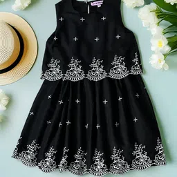 Bella Moda Girls Embellished Embroidered Fit & Flare Dress-image-40