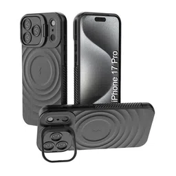 Luxury Kase Ripple Textured Rugged & Wireless Charging iPhone 17 Pro Back Case-picture-26