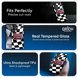 QRIOH Geometric Printed Samsung Galaxy A51 Back Case Mobile Accessories image 2