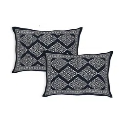 INDHOME LIFE Grey & White Ethnic Printed 186 TC Cotton Queen Bedsheet Set 2.08 m x 2.28 m image 4