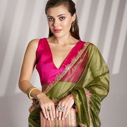 all about you Floral Sequinned Saree-picture-34