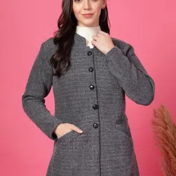 Clora Creation Women Woollen Longline Cardigan-picture-14