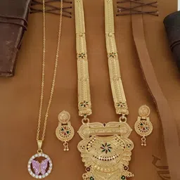 niva fashion Gold-Plated Brass Jewellery Set-picture-20